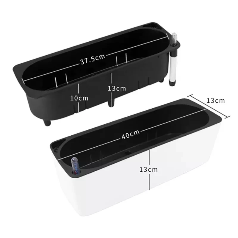 Rectangula Lazy Flower Pot Pot - Automatic Plant Waterer recension och pris
